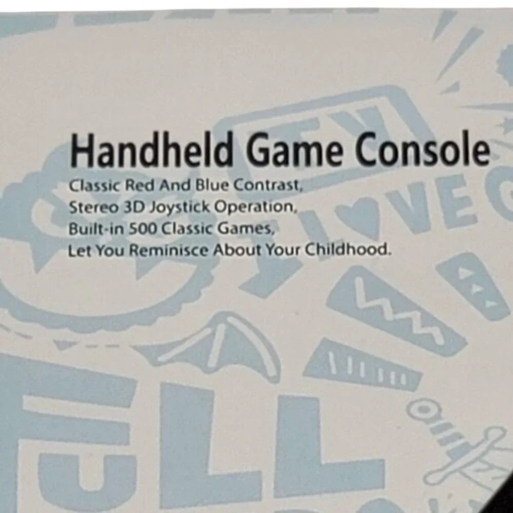 Handheld Gaming Console 500 Pre-loaded Games